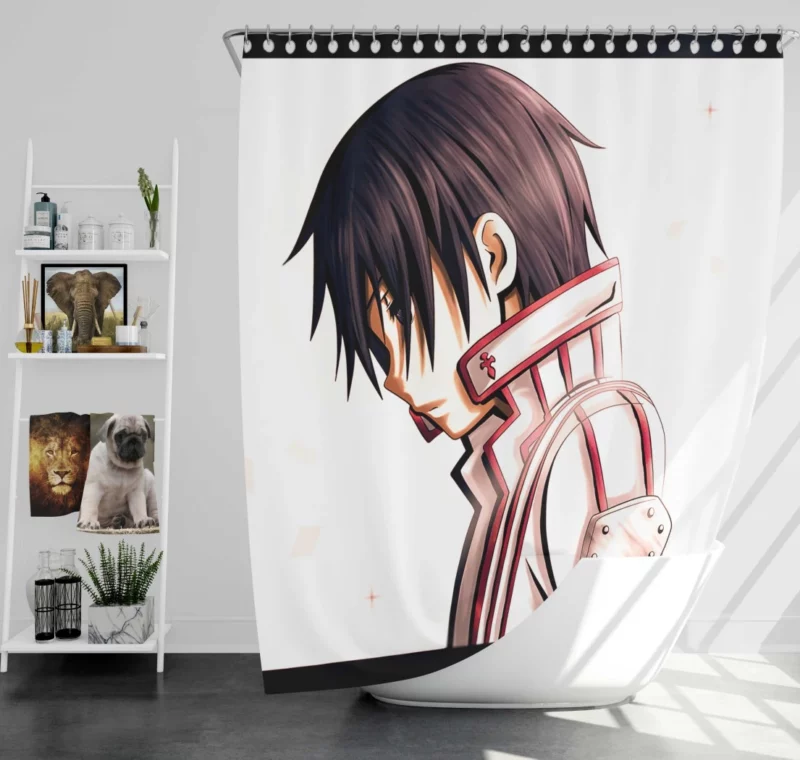 Kirito Heroic Journey in Aincrad Anime Shower Curtain