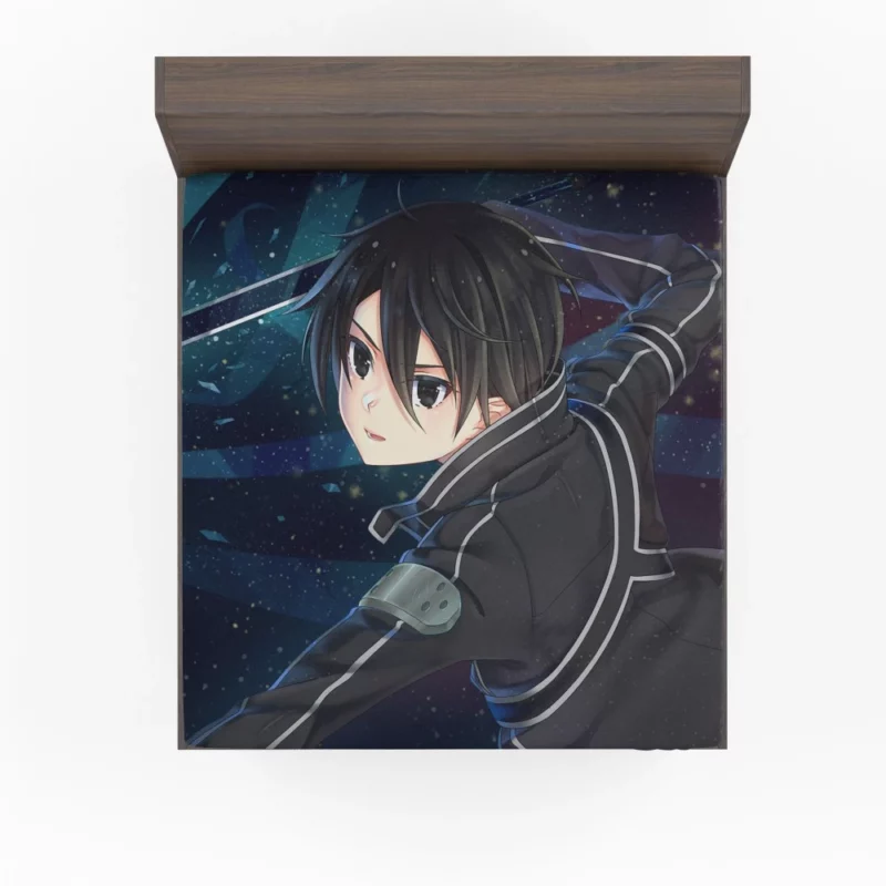 Kirito Impact in Sword Art Online Anime Fitted Sheet