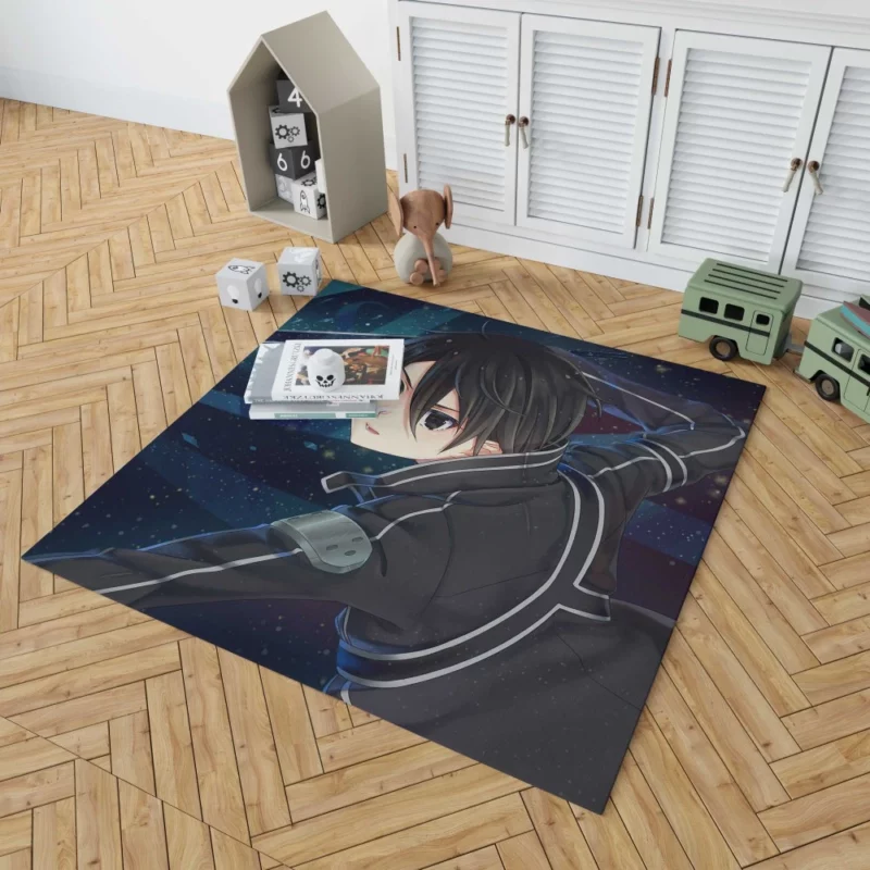 Kirito Impact in Sword Art Online Anime Rug 1