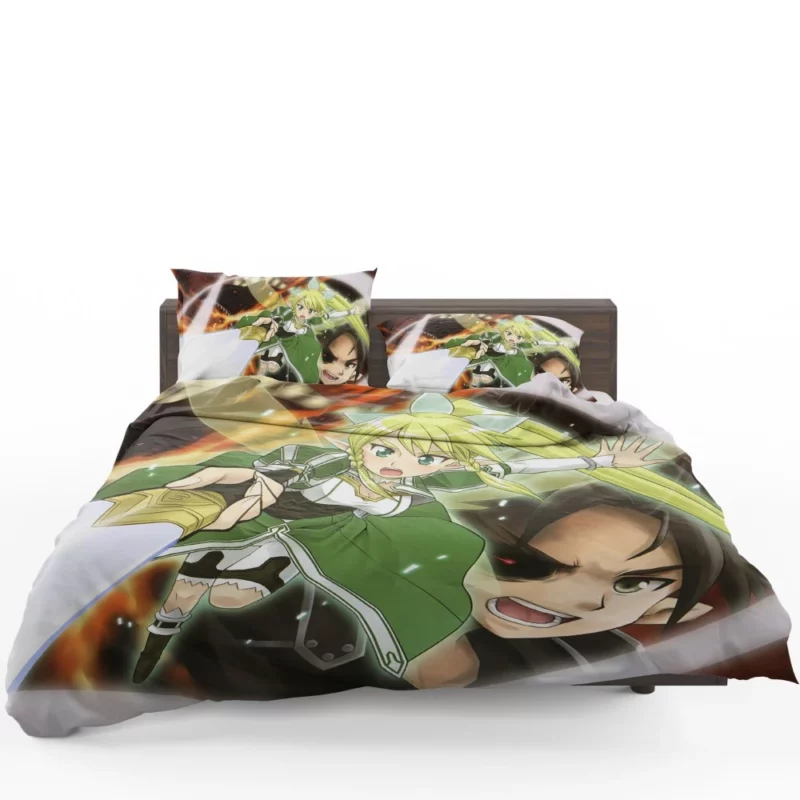 Kirito Leafa and Adventure in ALO Anime Bedding Set