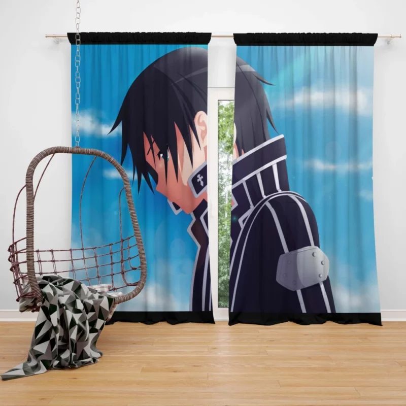 Kirito Legacy in VR Realms Anime Curtain