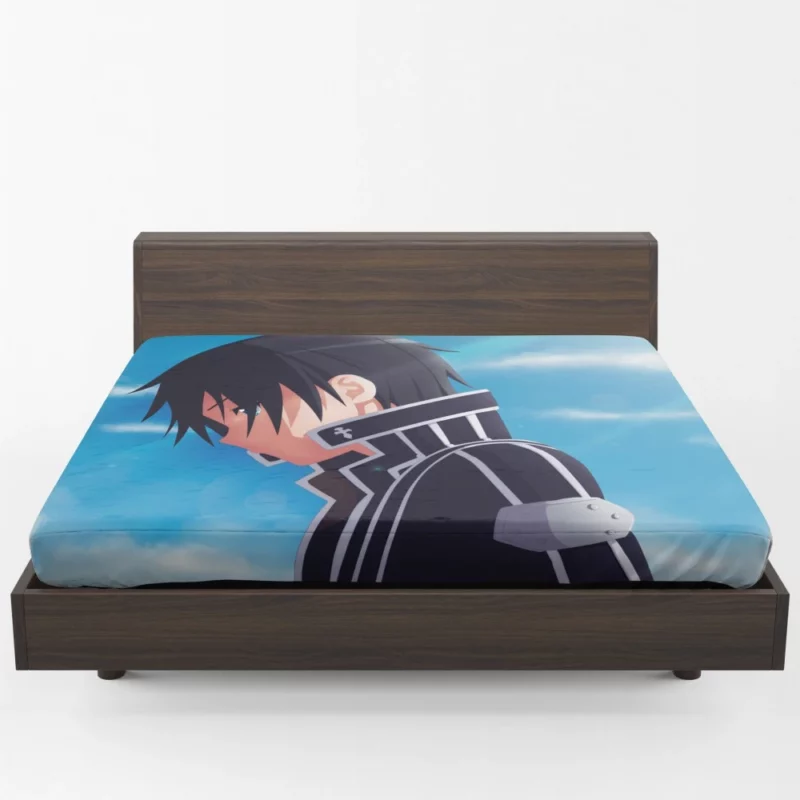Kirito Legacy in VR Realms Anime Fitted Sheet 1
