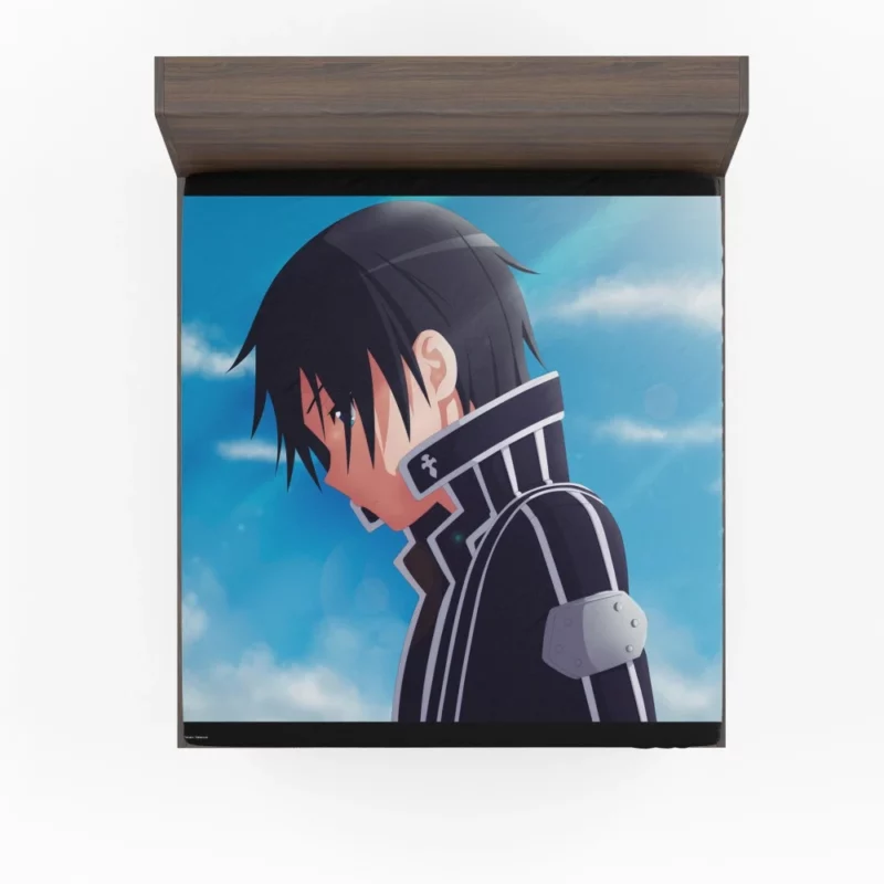 Kirito Legacy in VR Realms Anime Fitted Sheet