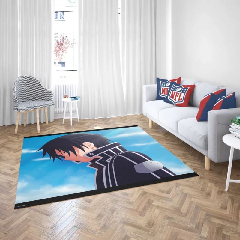 Kirito Legacy in VR Realms Anime Rug 2