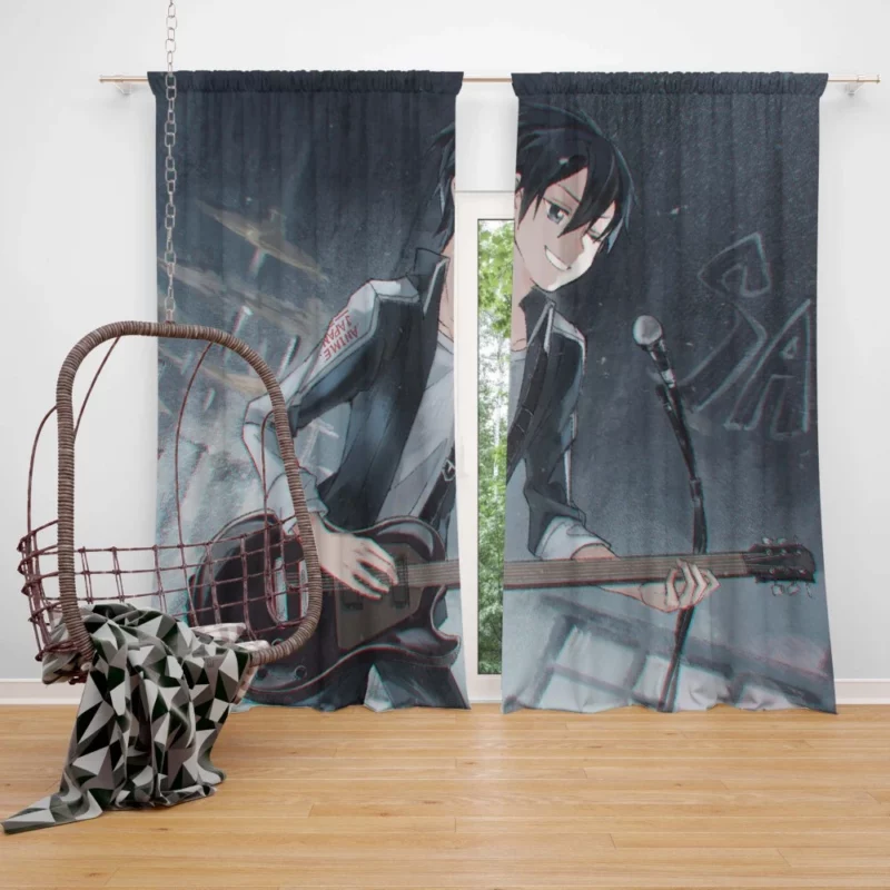 Kirito Legacy in Virtual Worlds Anime Curtain