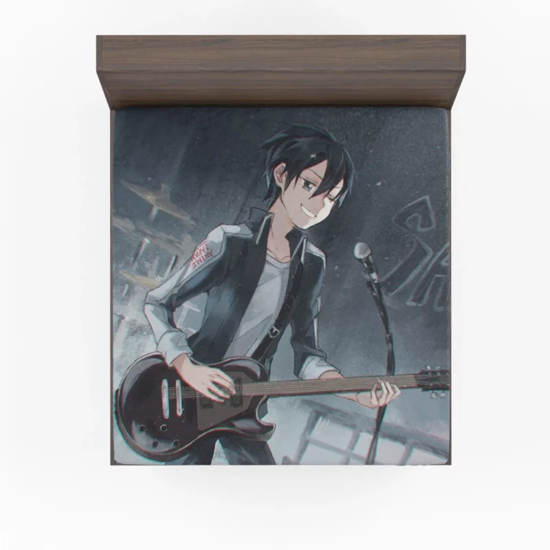 Kirito Legacy in Virtual Worlds Anime Fitted Sheet