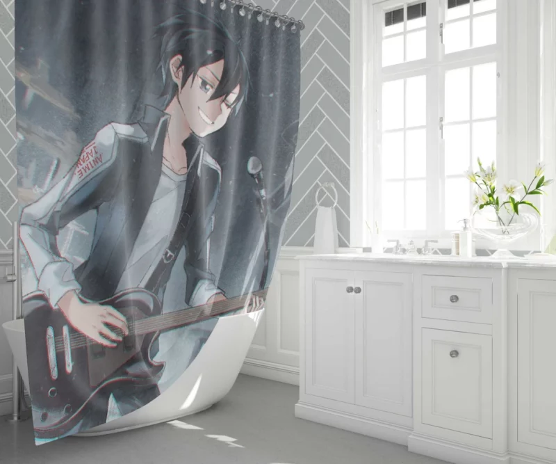 Kirito Legacy in Virtual Worlds Anime Shower Curtain 1