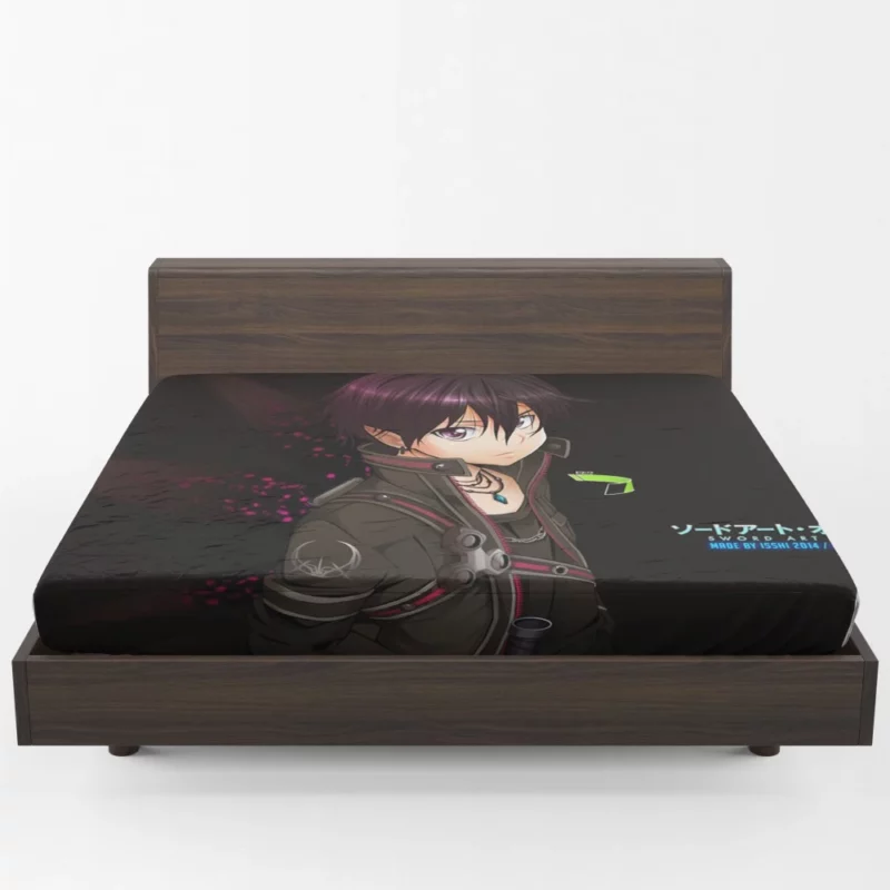 Kirito Mastery in Sword Art Anime Fitted Sheet 1
