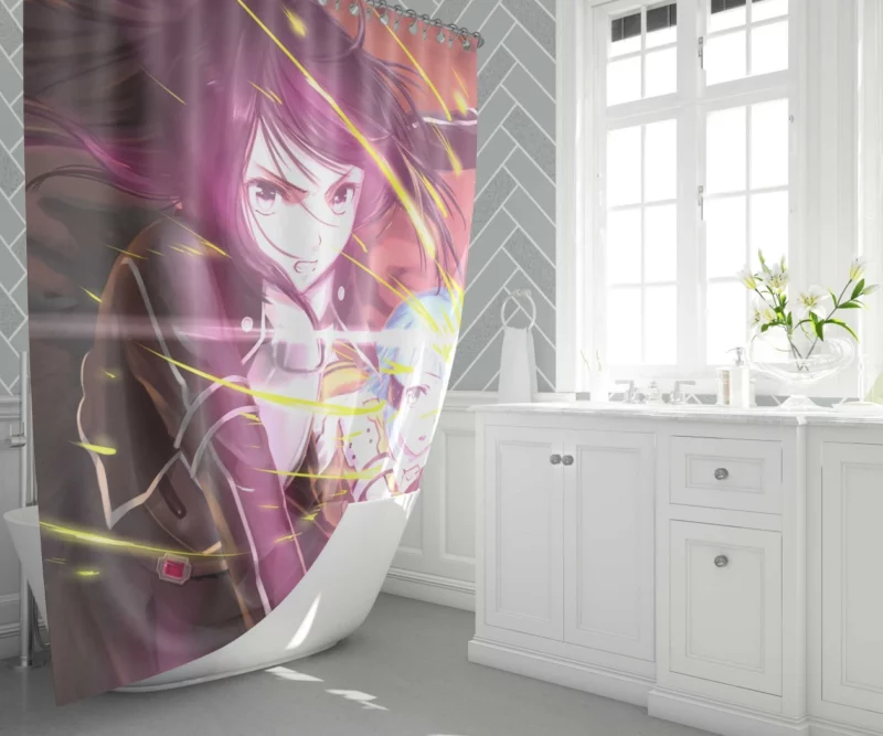 Kirito Sinon and Shino Dynamic Trio Anime Shower Curtain 1