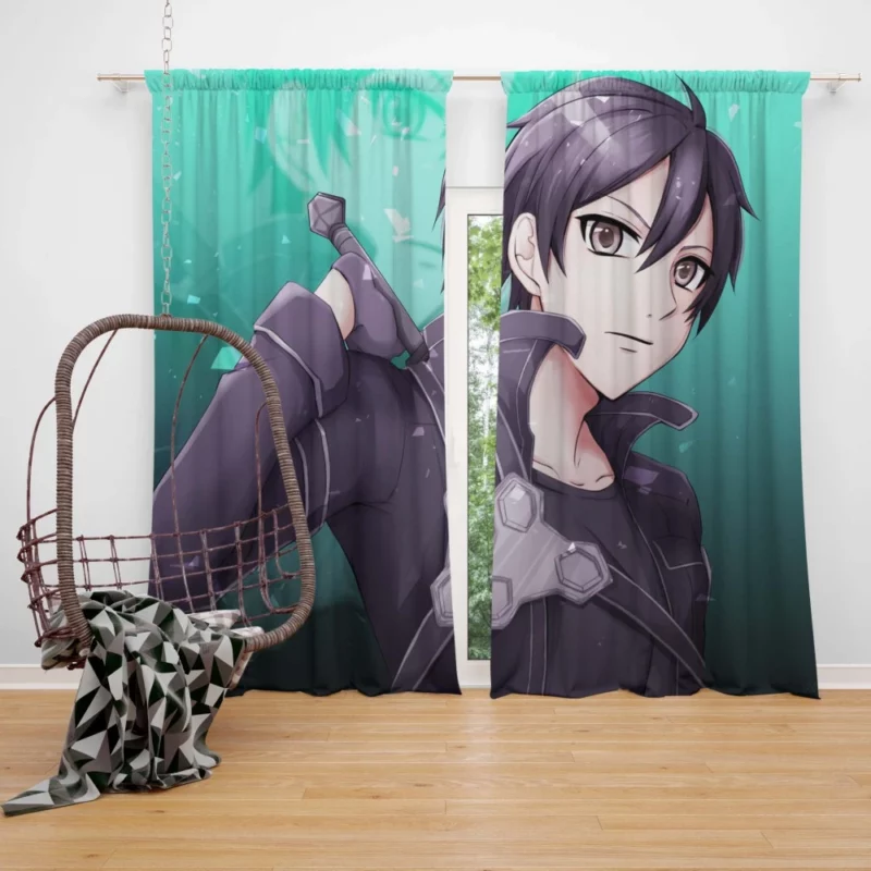 Kirito Sword Art Chronicles Anime Curtain