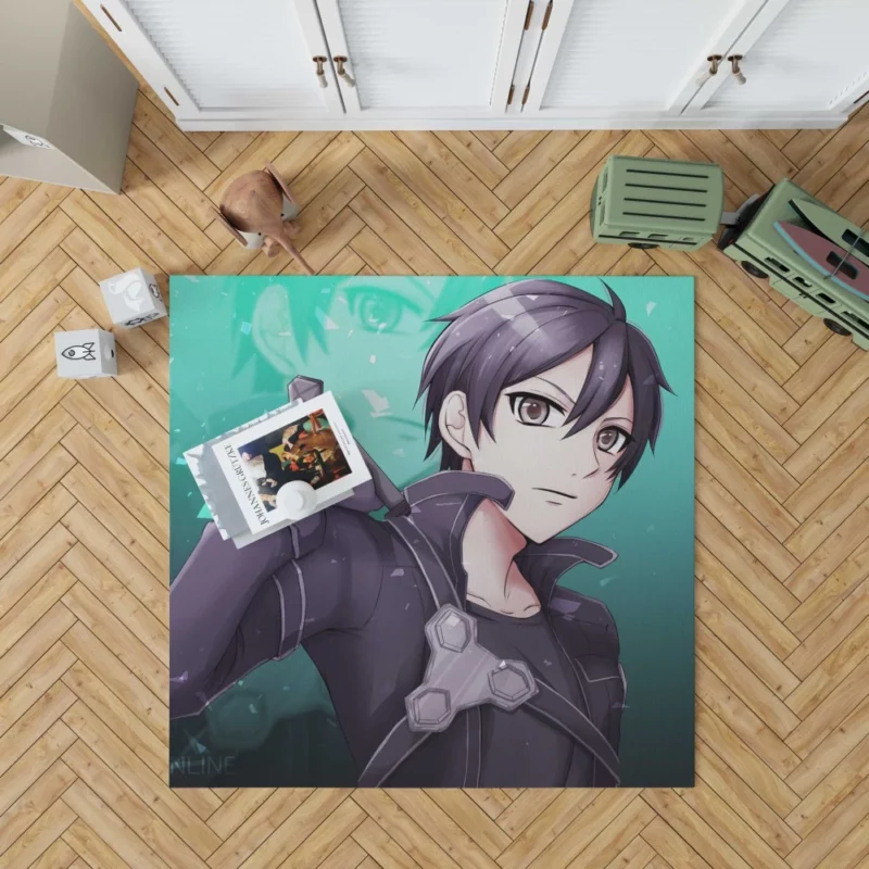 Kirito Sword Art Chronicles Anime Rug