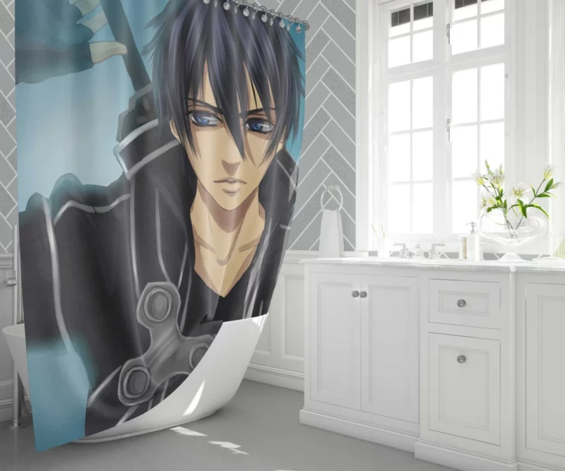 Kirito Sword Art Online Journey Anime Shower Curtain 1