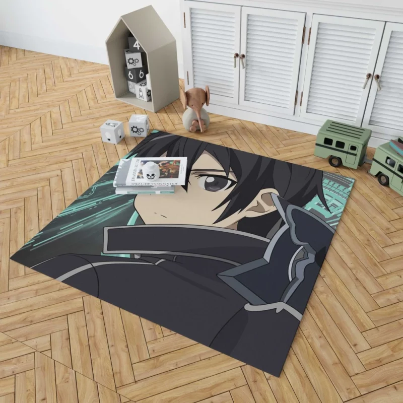 Kirito Virtual Odyssey Anime Rug 1