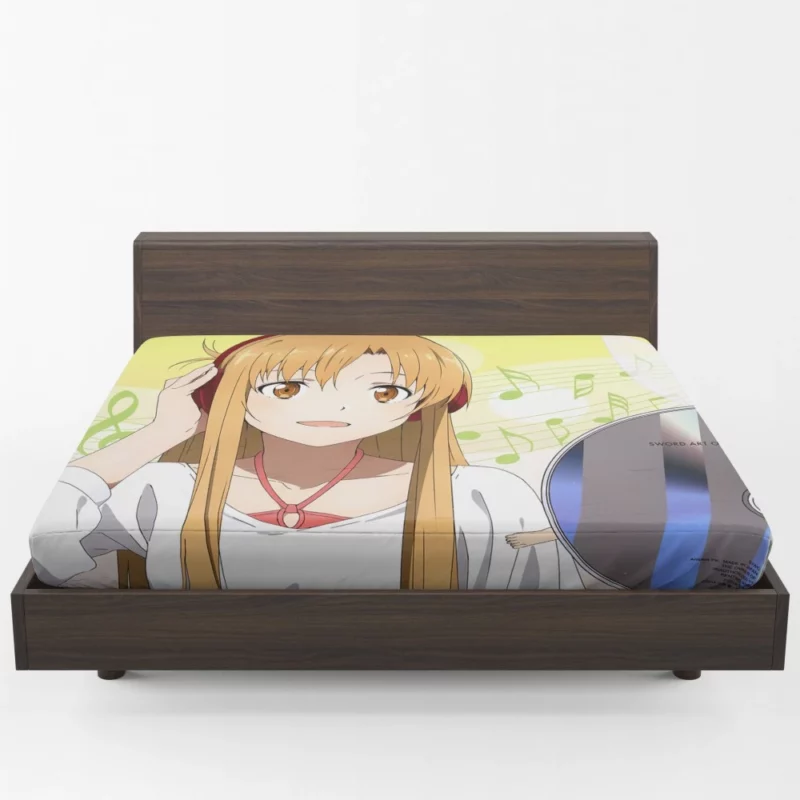 Kirito and Asuna A Legendary Pair Anime Fitted Sheet 1