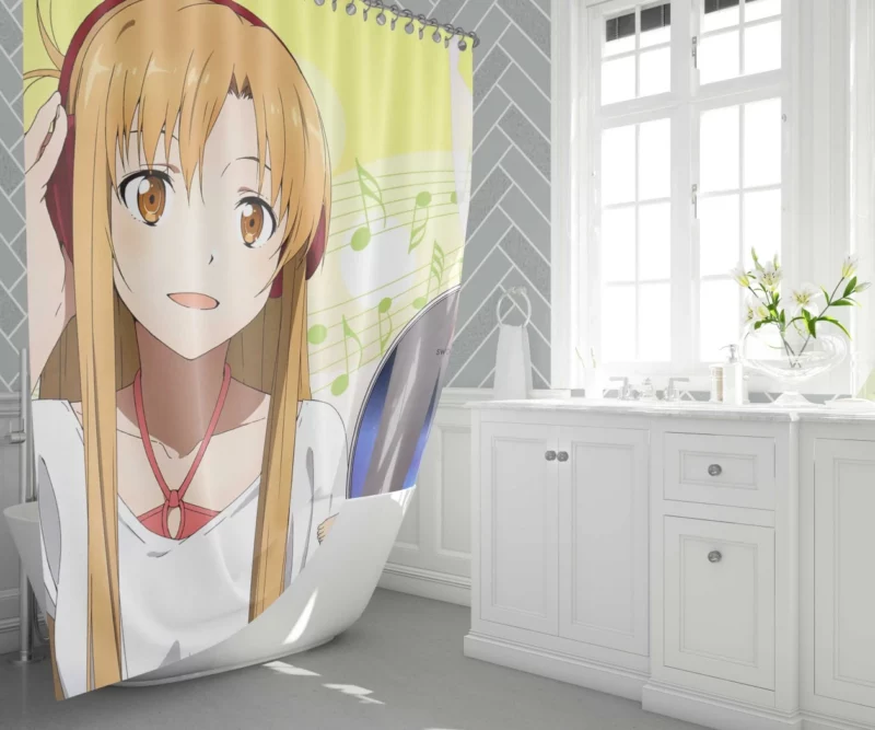 Kirito and Asuna A Legendary Pair Anime Shower Curtain 1