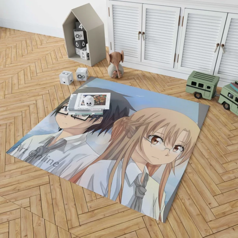 Kirito and Asuna Chronicles of Adventure Anime Rug 1