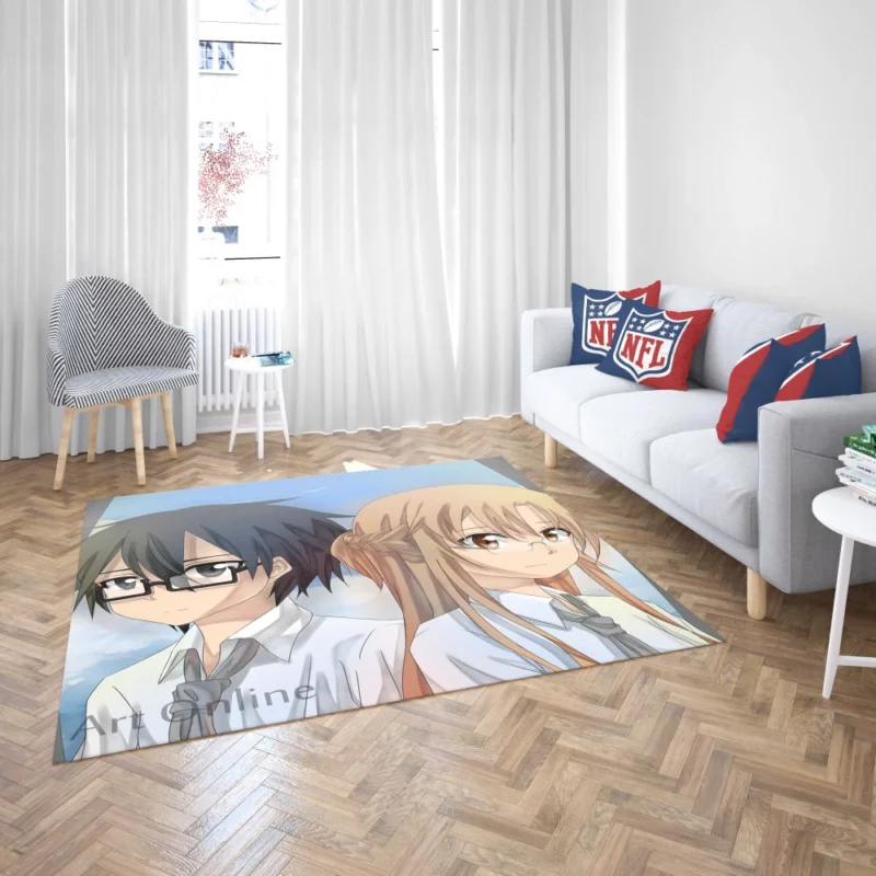 Kirito and Asuna Chronicles of Adventure Anime Rug 2