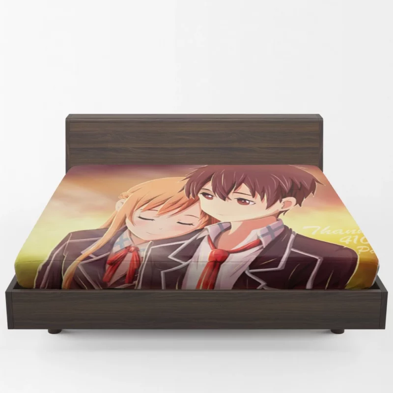 Kirito and Asuna Iconic Anime Duo Fitted Sheet 1