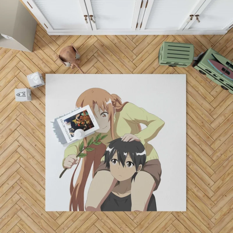 Kirito and Asuna Iconic Pair Anime Rug