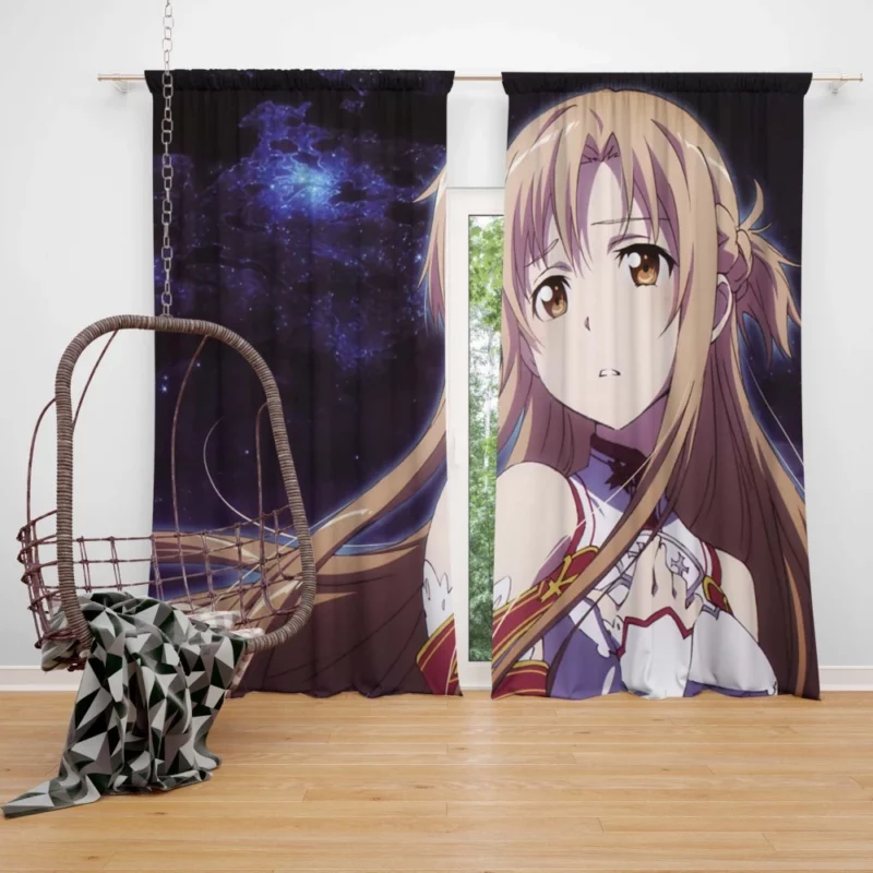 Kirito and Asuna Inseparable Union Anime Curtain