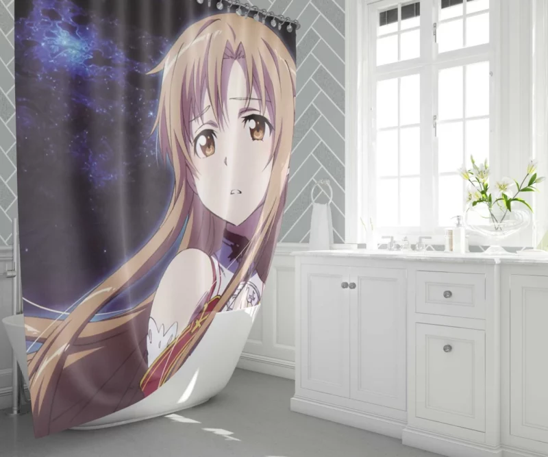 Kirito and Asuna Inseparable Union Anime Shower Curtain 1