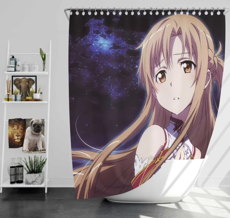 Kirito and Asuna Inseparable Union Anime Shower Curtain