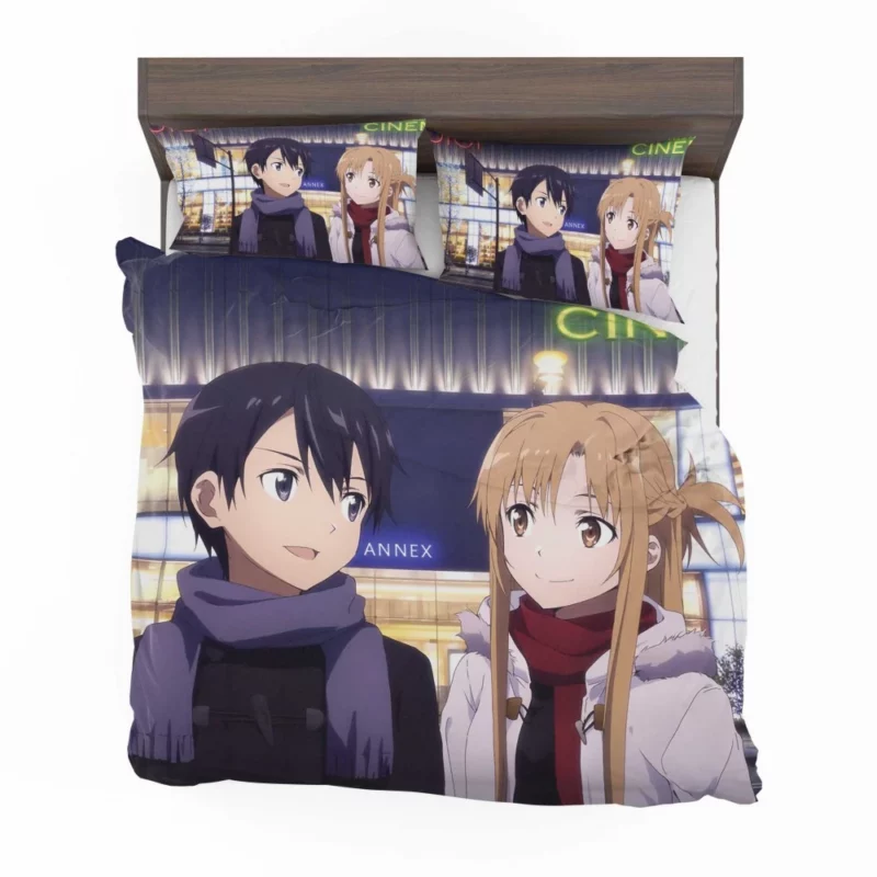 Kirito and Asuna Ordinal Scale Adventure Anime Bedding Set 1