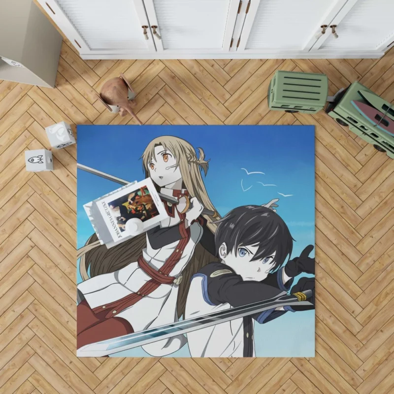 Kirito and Asuna Quest in Ordinal Scale Anime Rug