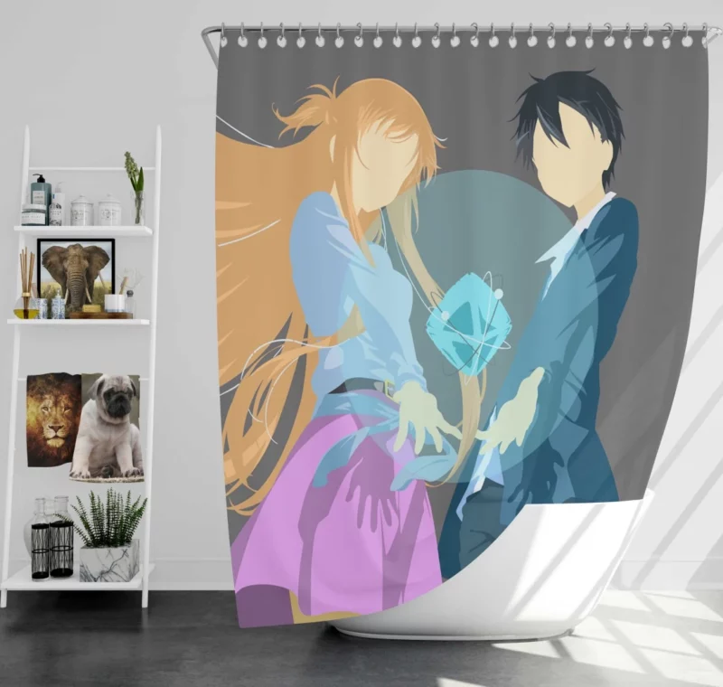 Kirito and Asuna Sword Art Online Tale Anime Shower Curtain
