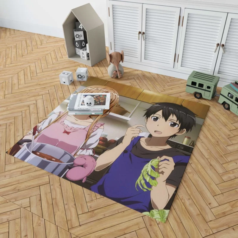 Kirito and Asuna Unbreakable Bond Anime Rug 1