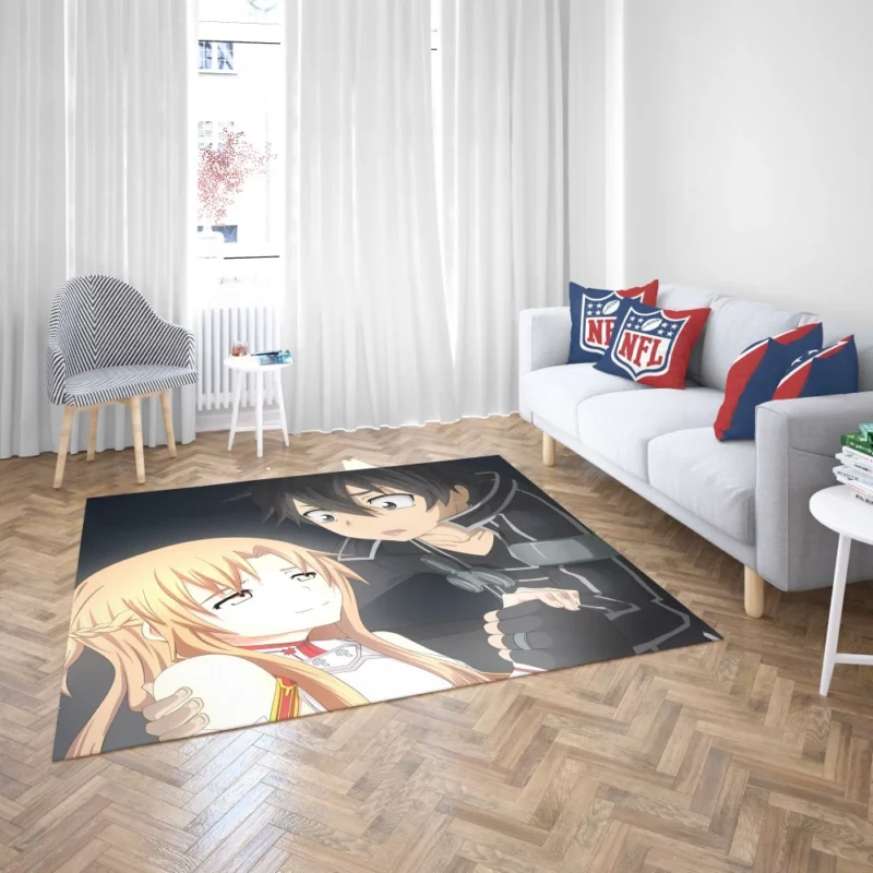 Kirito and Asuna VR Legends Anime Rug 2