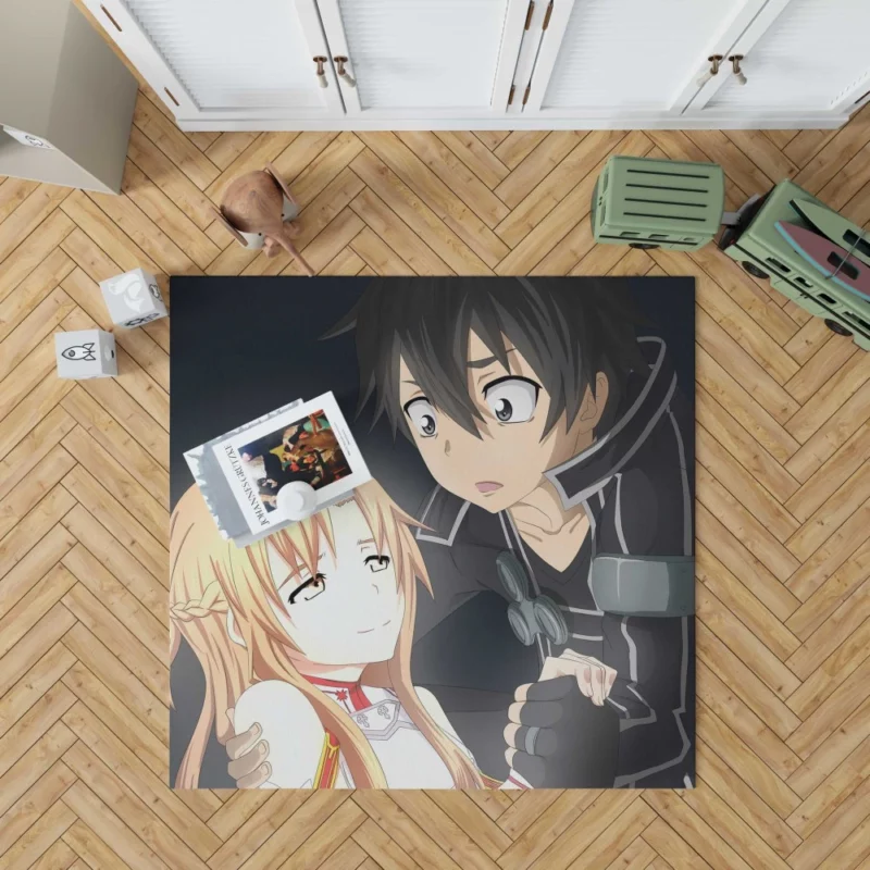 Kirito and Asuna VR Legends Anime Rug