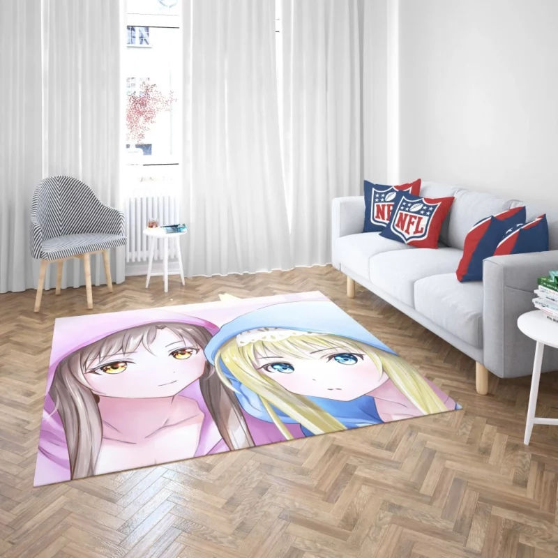 Kirito and Asuna Virtual Reality Heroes Anime Rug 2