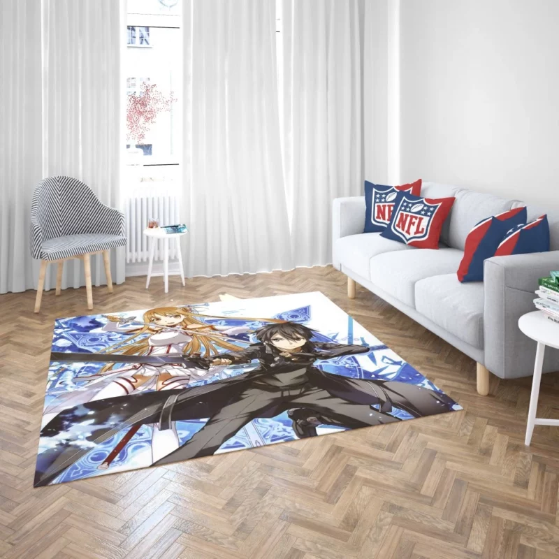 Kirito and Asuna Virtual Reality Saga Anime Rug 2