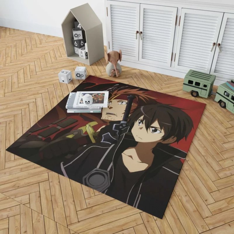 Kirito and Klein Sword Art Bond Anime Rug 1