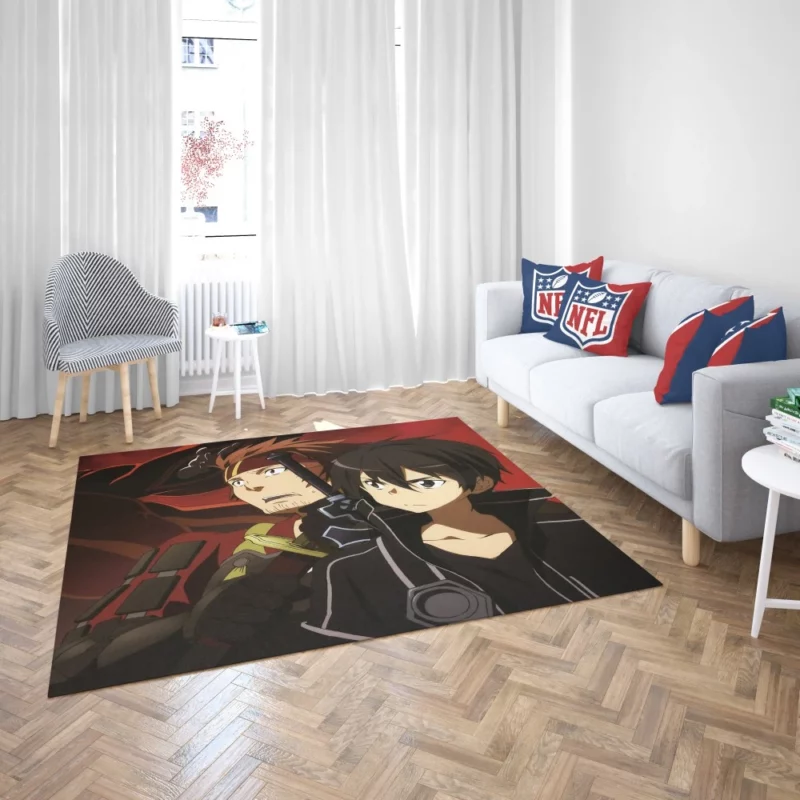 Kirito and Klein Sword Art Bond Anime Rug 2