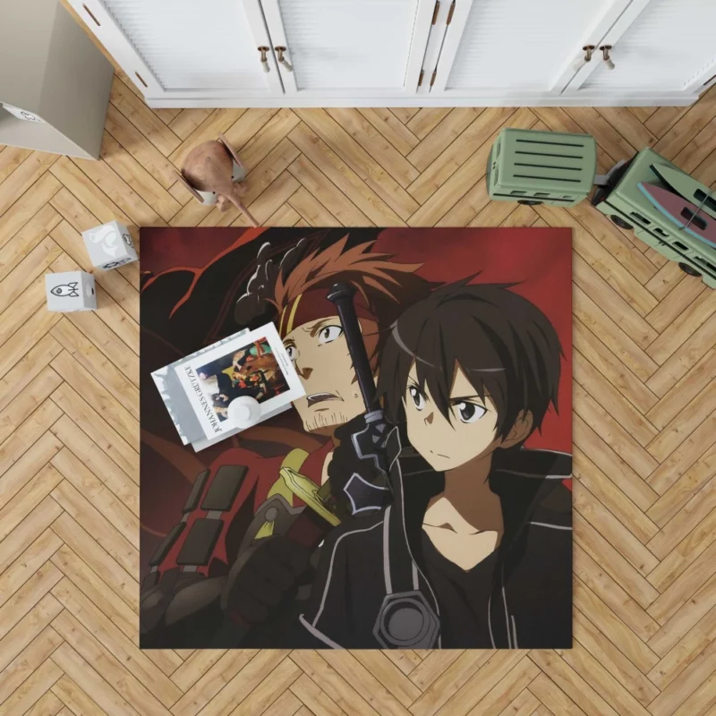 Kirito and Klein Sword Art Bond Anime Rug