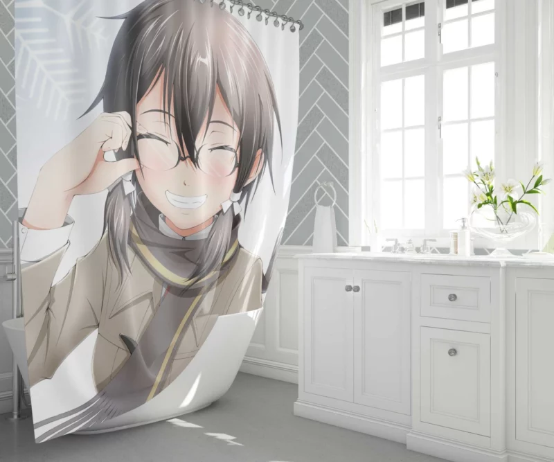 Kirito and Sinon Digital Companions Anime Shower Curtain 1