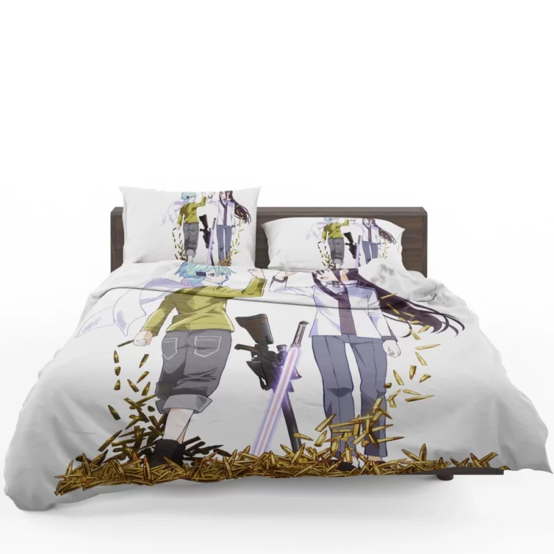 Kirito and Sinon Fierce Partners Anime Bedding Set