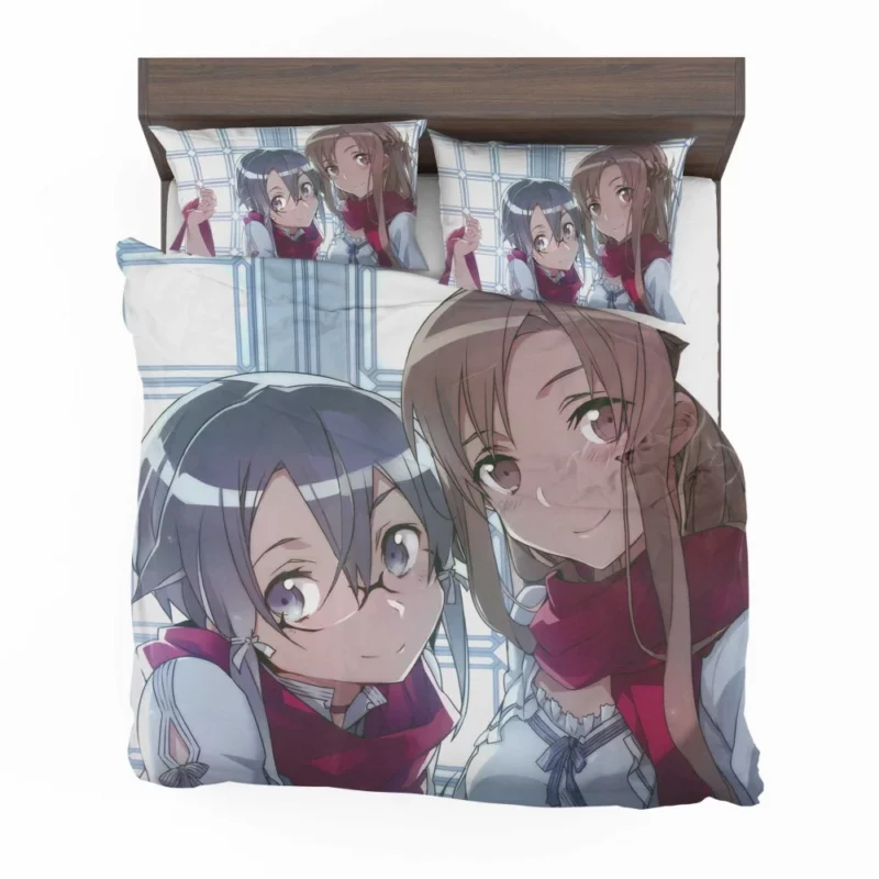 Kirito and Sinon Virtual Allies Anime Bedding Set 1