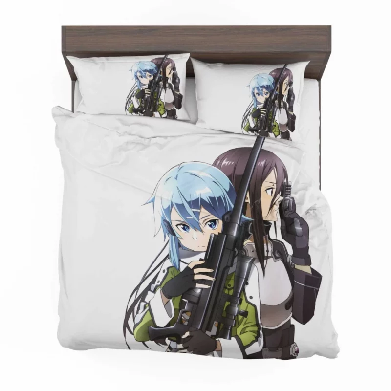 Kirito and Sinon Virtual Heroes Anime Bedding Set 1