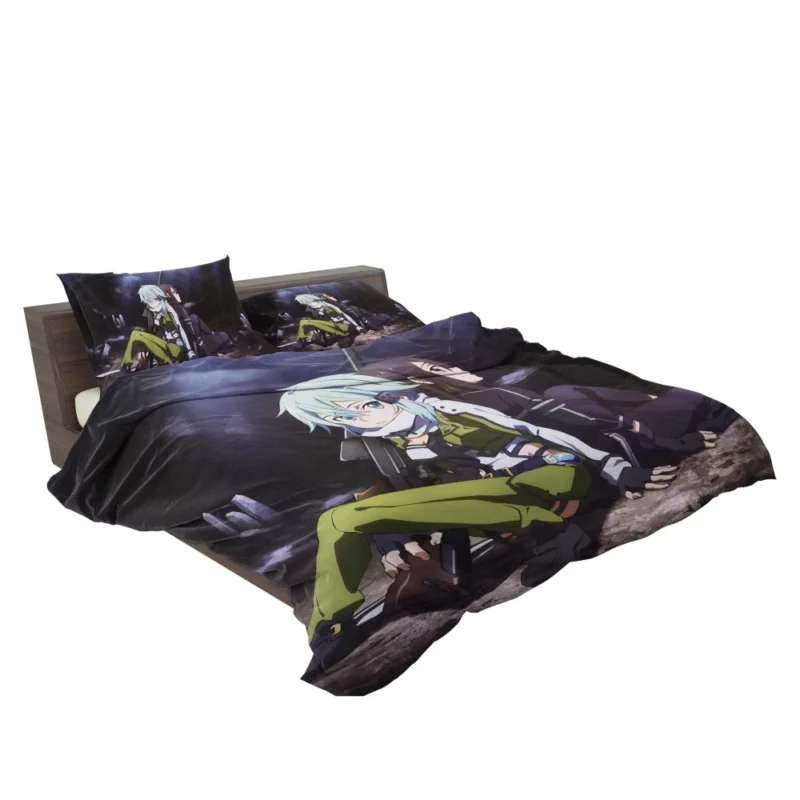 Kirito and Sinon Virtual Team Anime Bedding Set 2