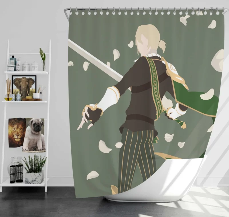 Kisuke Urahara Soul Society Savior Anime Shower Curtain