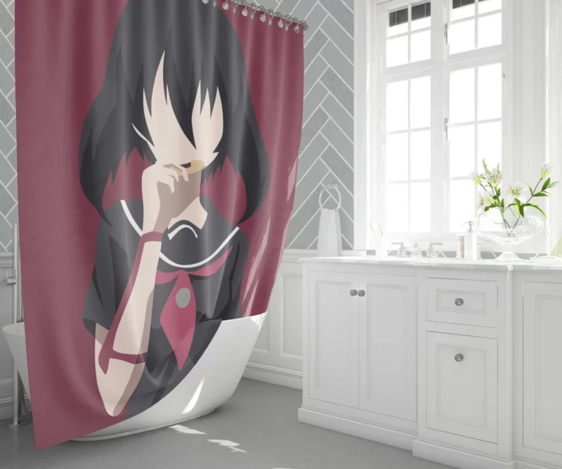 Kurome Sinister Smile of Akame ga Kill! Anime Shower Curtain 1