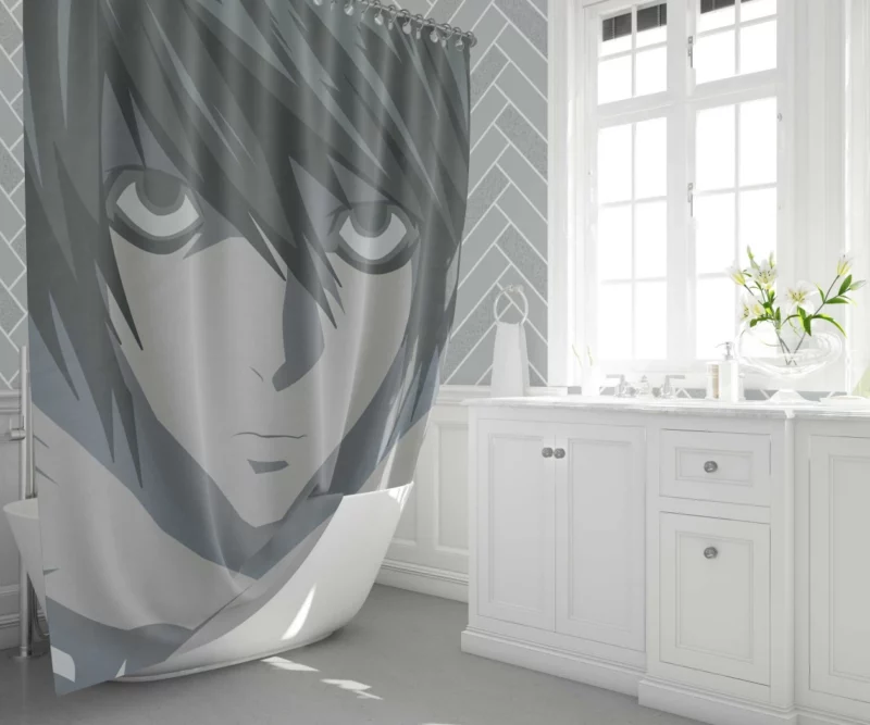 L Enigmatic Adventures Anime Shower Curtain 1