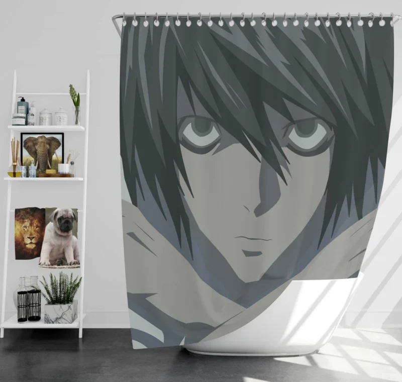 L Enigmatic Adventures Anime Shower Curtain