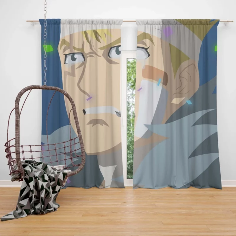 Laxus Dreyar Unleash Thunder Anime Curtain