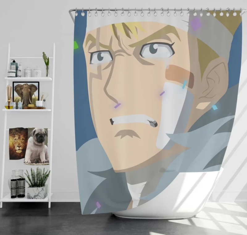 Laxus Dreyar Unleash Thunder Anime Shower Curtain