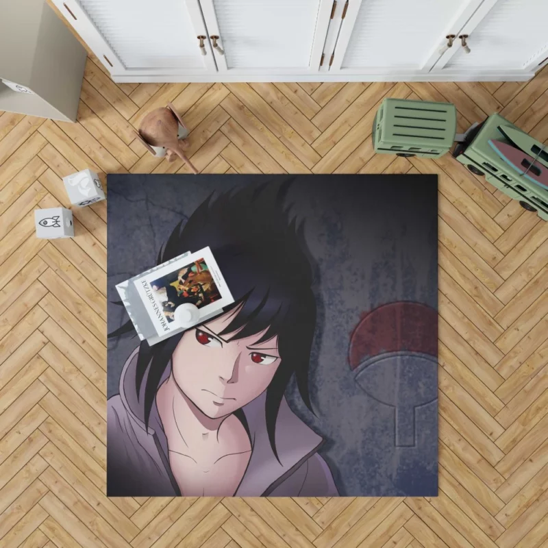 Legacy of the Uchiha Sasuke Tale Anime Rug