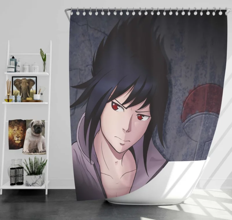 Legacy of the Uchiha Sasuke Tale Anime Shower Curtain